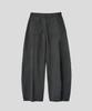 HOOVES Garment Washed Double-Pleat Pants [Charcoal]