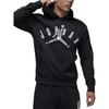 Jordan Letter Print Hooded Pullover Sweatshirt Men Tops Black FD7416-010