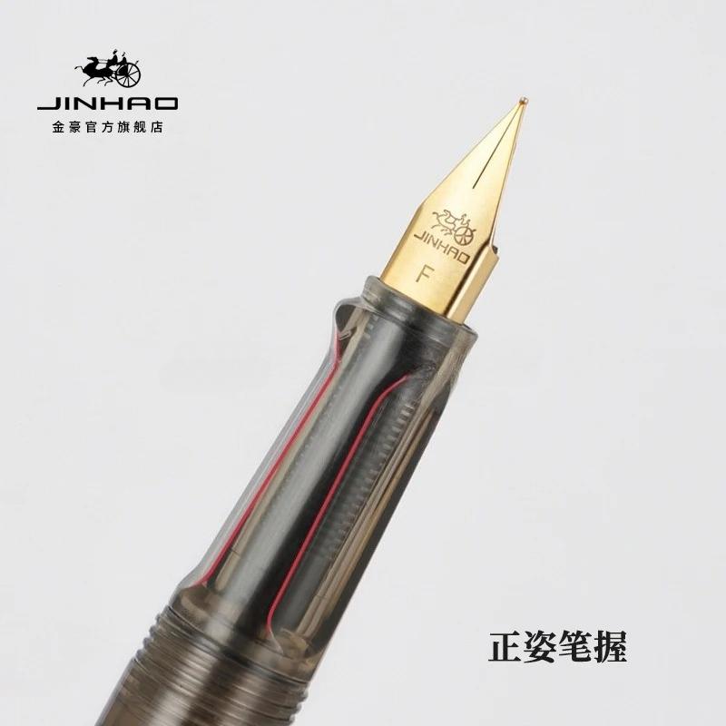 JINHAO 58 Pryskyřičné plnicí pero Luxusní hrot F EF Psací inkoustové pero Elegantní kaligrafické inkoustové pero Kancelářské školní potřeby Papírnictví