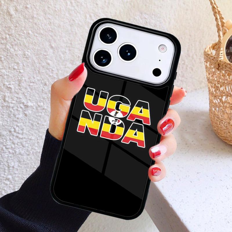 Uganda Flagge Handyhülle Für iPhone 17 Air 16 15 14 13 12 11 Pro Max Plus