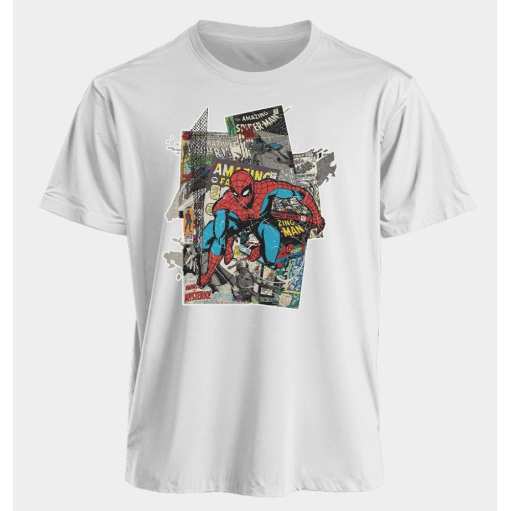 Men's and Women's T-shirts Spider-Man Summer American Style Spring and Autumn New Loose Oversized Casual Short-sleeved