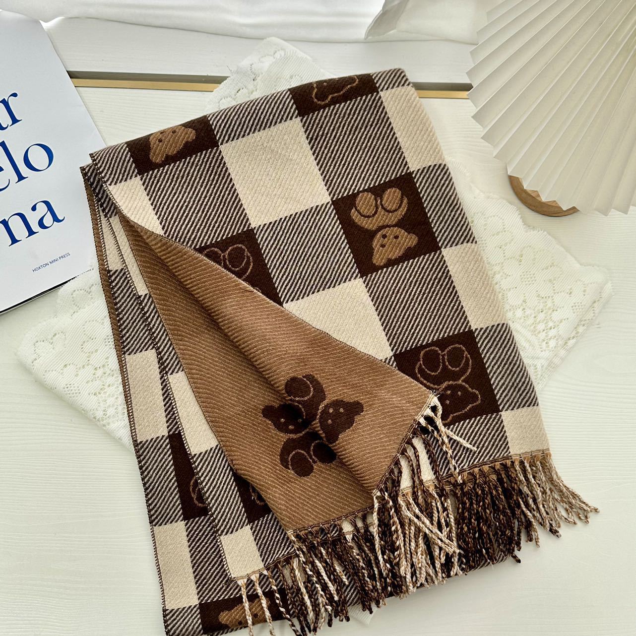 

Luxury Winter Cashmere Scarf Women New Design Warm Pashmina Long Tassel Scarves Female Print Shawl Thick Foulard Bufanda