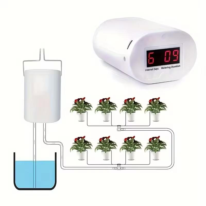 4/8/16 Köpfe Selbstbewässerungs-Kits Intelligente Tropfbewässerung Automatisches Bewässerungssystem Kits Pflanzenbewässerungs-Spike-Gerät Wassertropf