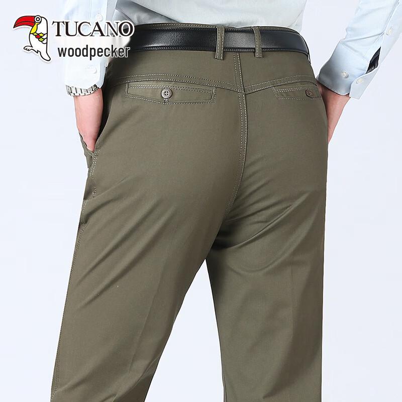 

TUCANO Men s High-Waist Straight Leg Casual Pants 29