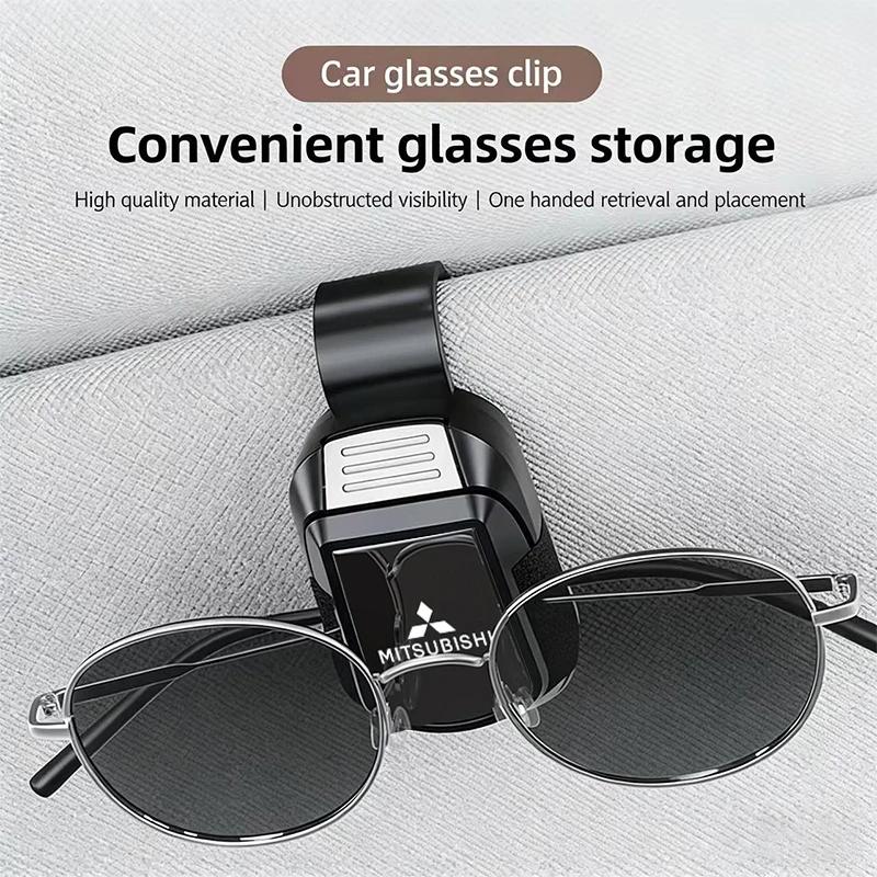 wszm6 Car Sun Visor Glasses Holder Clip Organizer for Mitsubishi Triton Mirage Xpander Galant ASX Interior Accessories
