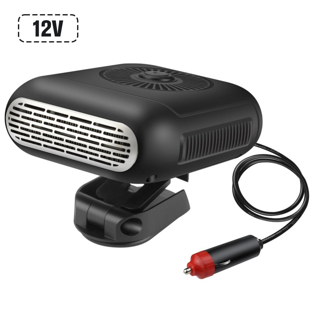 

12V/24V Car Windshield Defogger Defroster 2 in 1 Defogging Defrosting Heating Fan 360 Degree Rotating Anti-Fog Automobile Heater