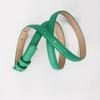 Vintage Candy Color Belt Elegant Dress Waistband Retro Thin Waist Belt  Ladies