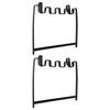 2PCS Hanging Trash Bag Holder Iron Foldable Under Sink Garbage Bag Rack for Kitchen Cupboard Frame Cabinet Door