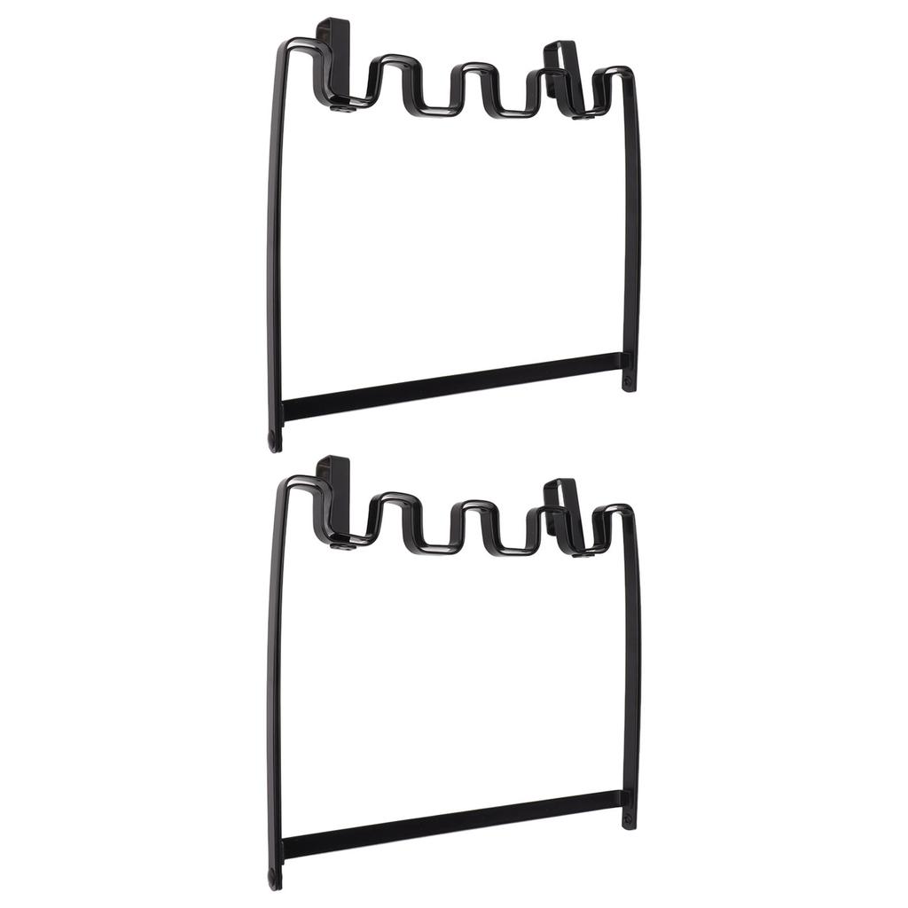 2PCS Hanging Trash Bag Holder Iron Foldable Under Sink Garbage Bag Rack for Kitchen Cupboard Frame Cabinet Door