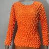 Chemise plissée ananas, chemise à bulles à la mode, chemise magique polyvalente à manches longues, vêtements pour femmes, grande coupe