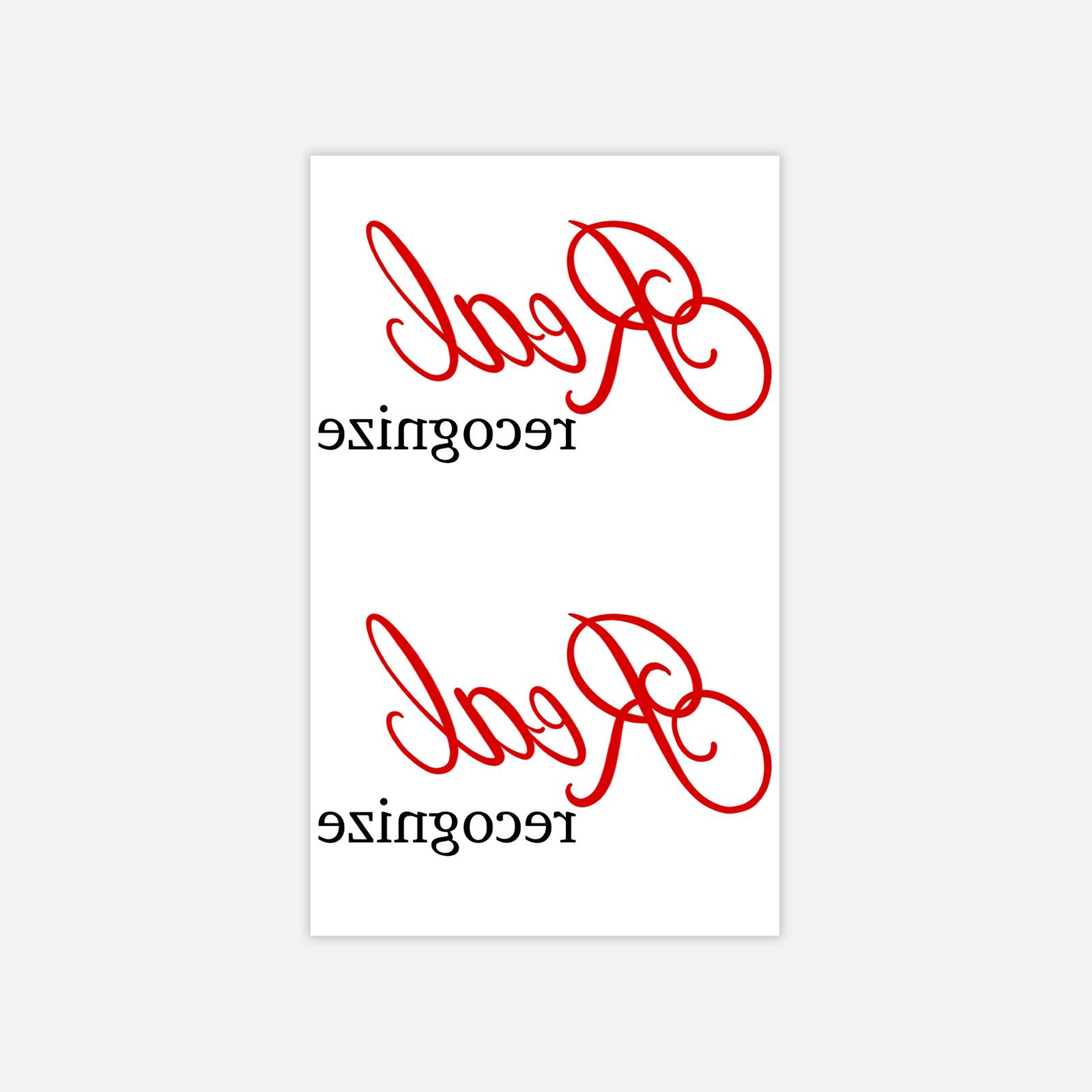 Pattern English Sentence Letter Tattoo Sticker Simple Wrist Clavicle Tattoo Sticker 6*10