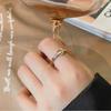 18K Rose Gold Mother-of-Pearl Shell Ring – Japanese & Korean Style Index Finger Ring for Women