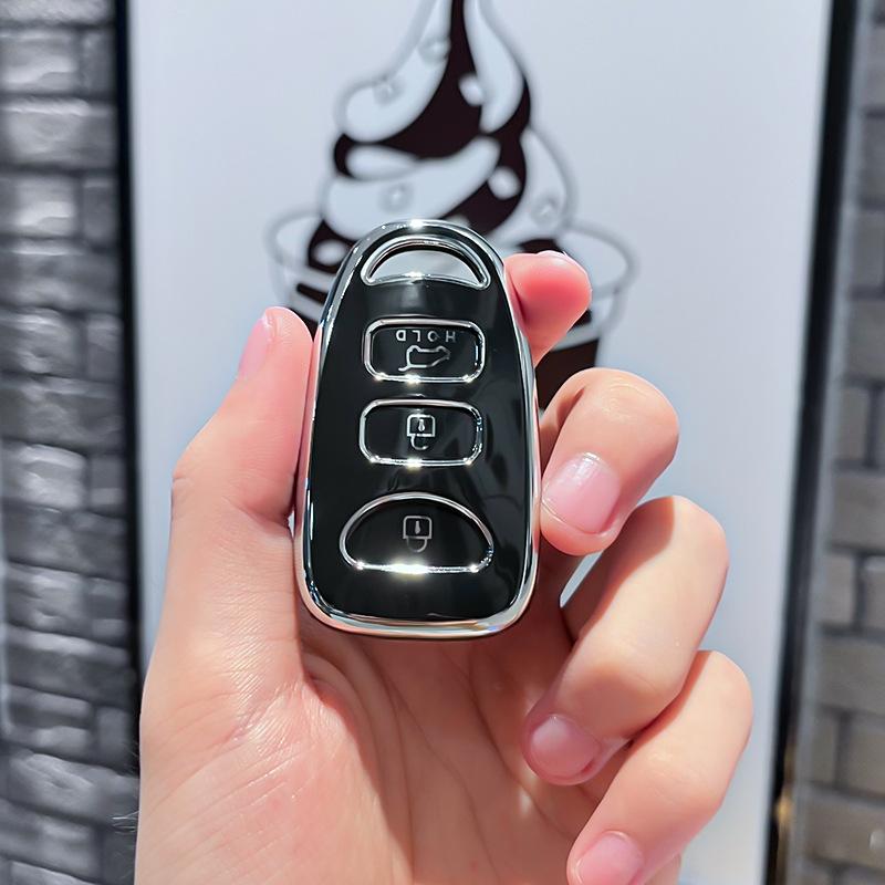 Tpu Car Remote Key Case Cover Protect Shell Fob For Hyundai Kia Elantra Sonata Accent Tucson Avante Santa Fe Carens Magentis