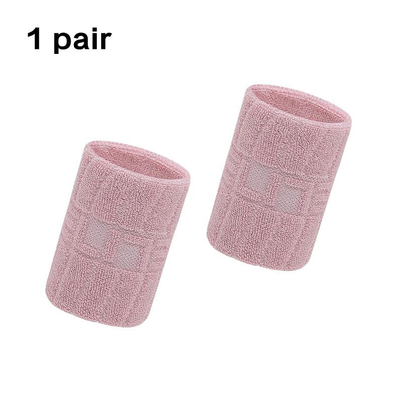 1 Pair Cotton Elastic Wristband Support Basketball Wrist Brace Wraps Men Kids Gym Fitness Powerlifting Tennis Sweat Absorption 1