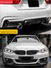 Compatible Front and Rear Lip Spoiler for BMW 4 Series 425i/430i with Quad Exhaust