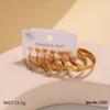 Geometric Stainless Steel Round Hoop Earrings - Classic, Luxurious, Non-Fading for Women