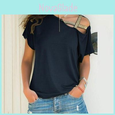Hochwertige Damen Locker Bluse Lässiges Hemd Top Kurzarm Für Täglichen Komfort