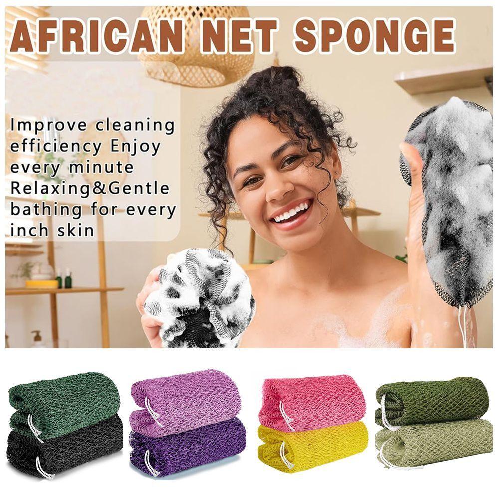 Extra Long African Net Sponge Stretchable Bath Net High Quality Travel Bath Sponge