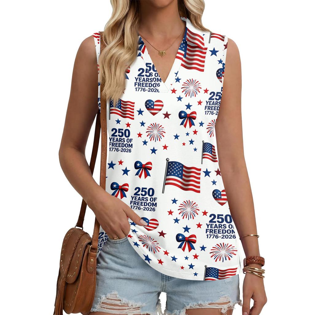 Women's Fashion Casual Lapel Sleeveless Color Shirt Women's V-Neck Up Tops