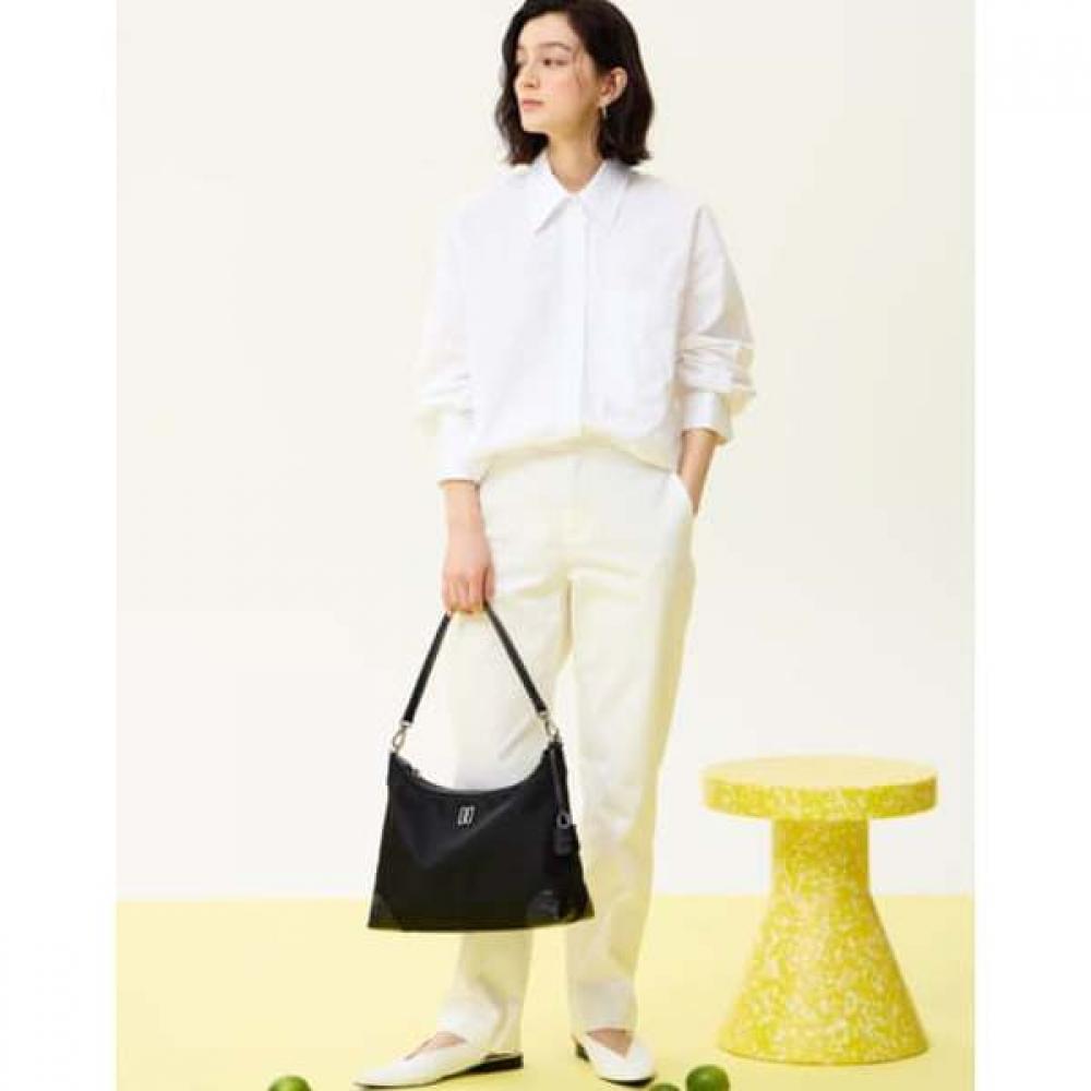 Daks Black Croc Cowhide Nylon Shoulder Bag M Dcba6e052bk