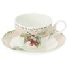 Noritake Orchard Garden Cup & Saucer Pair (for Coffee and Tea), 250cc, Microwave-Safe, Bone China, Set of 2, P97887/4911-12
