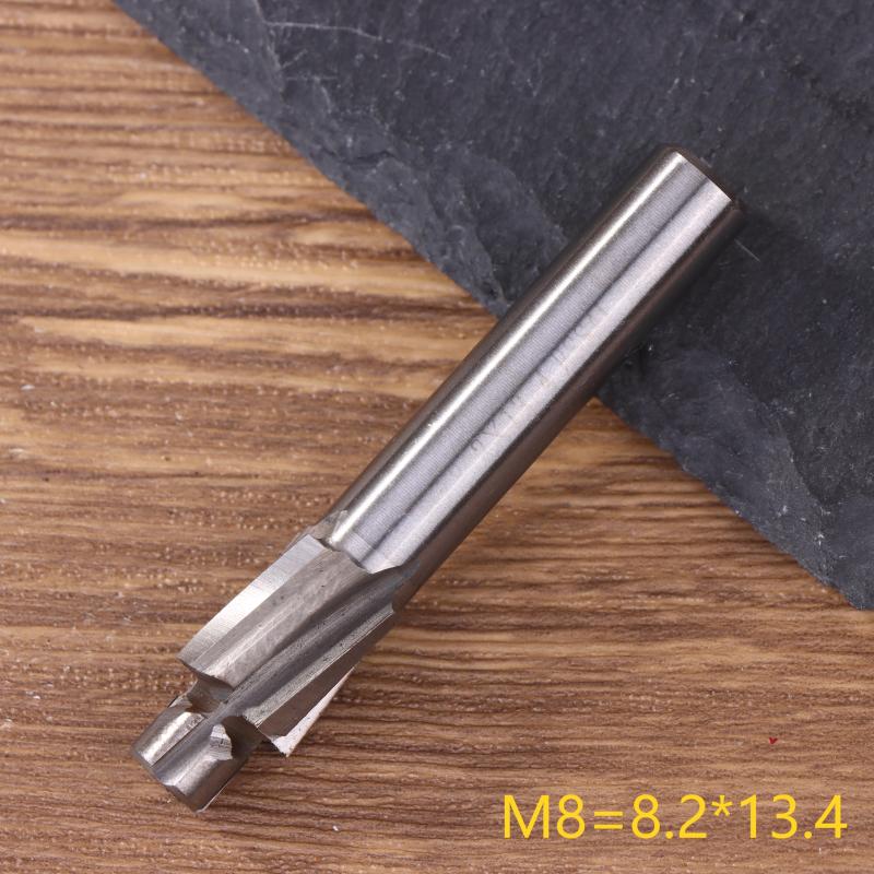 Hss Counterbore End Mill M3-M8 Slotting Tools Countersink Milling Cutter Countersunk Drill Flat Counterbore Drill Bit