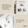 Umbra Wall Display Photo Frame, Black, W49 x D25 x H6cm, EXHIBIT 21016057040