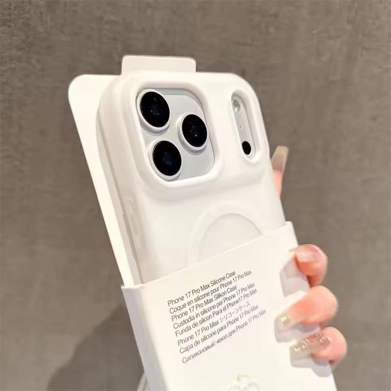 Funda Magnética 2 en 1 Color Caramelo de Lujo Para iPhone 17 Air 16 15 14 13 12 11 Pro Max Plus Para Magsafe Carga Inalámbrica Cubierta Mate