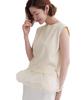 Yours Flared Belted Knit Pullover Ivory BFXU1849, Women's, Medium,