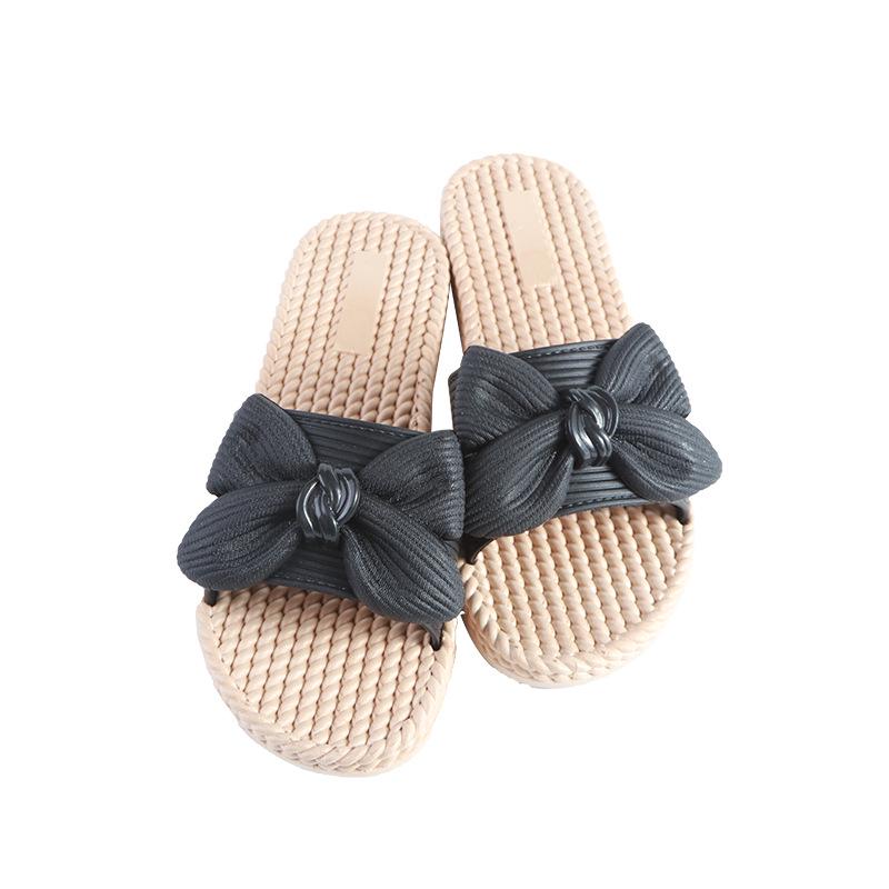 Women's Summer Bowknot Sandals: Stylish Flip Flops for Indoor & Outdoor Use