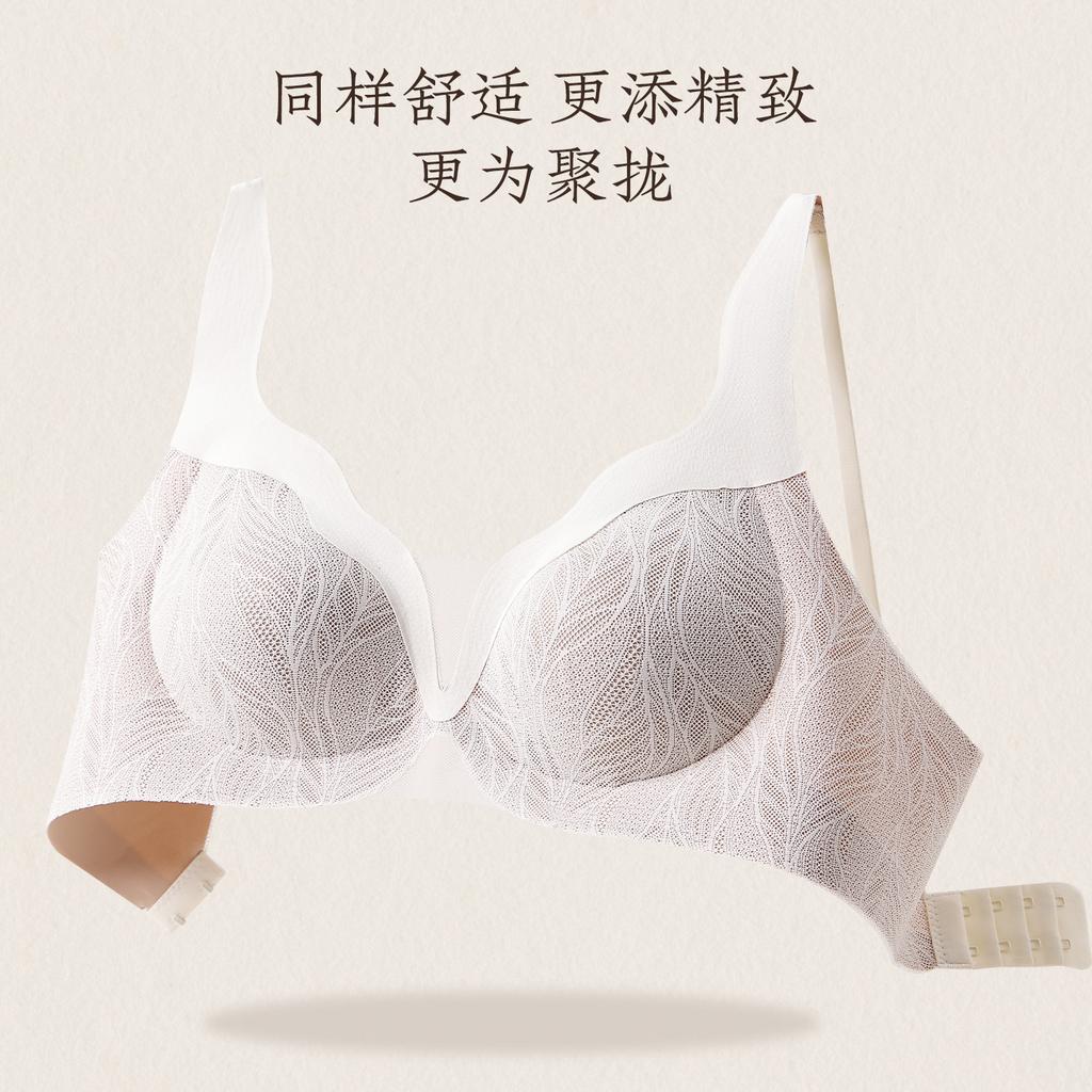 Sexy Wear Assists Lace Underwear Women's Deep V Small Breasts Gather and Show Large Breasts, Anti-sagging U-shaped Beautiful Back Bra