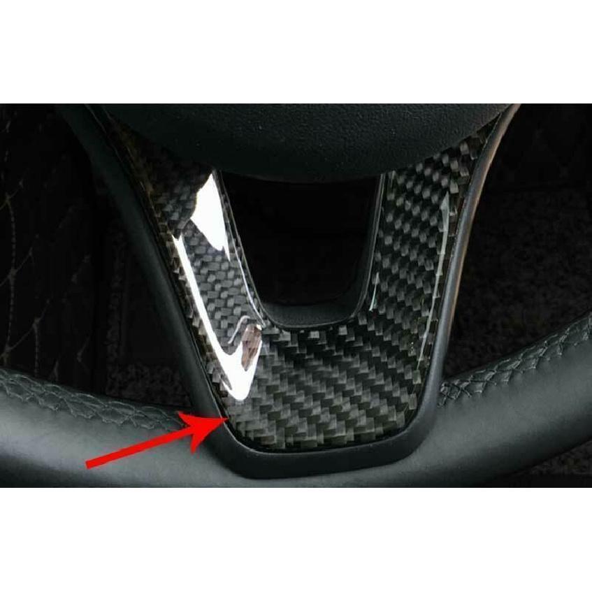 2016-18 Steering Wheel Sheet Panel Cover Trim For Benz E-Class Real Carbon Fiber