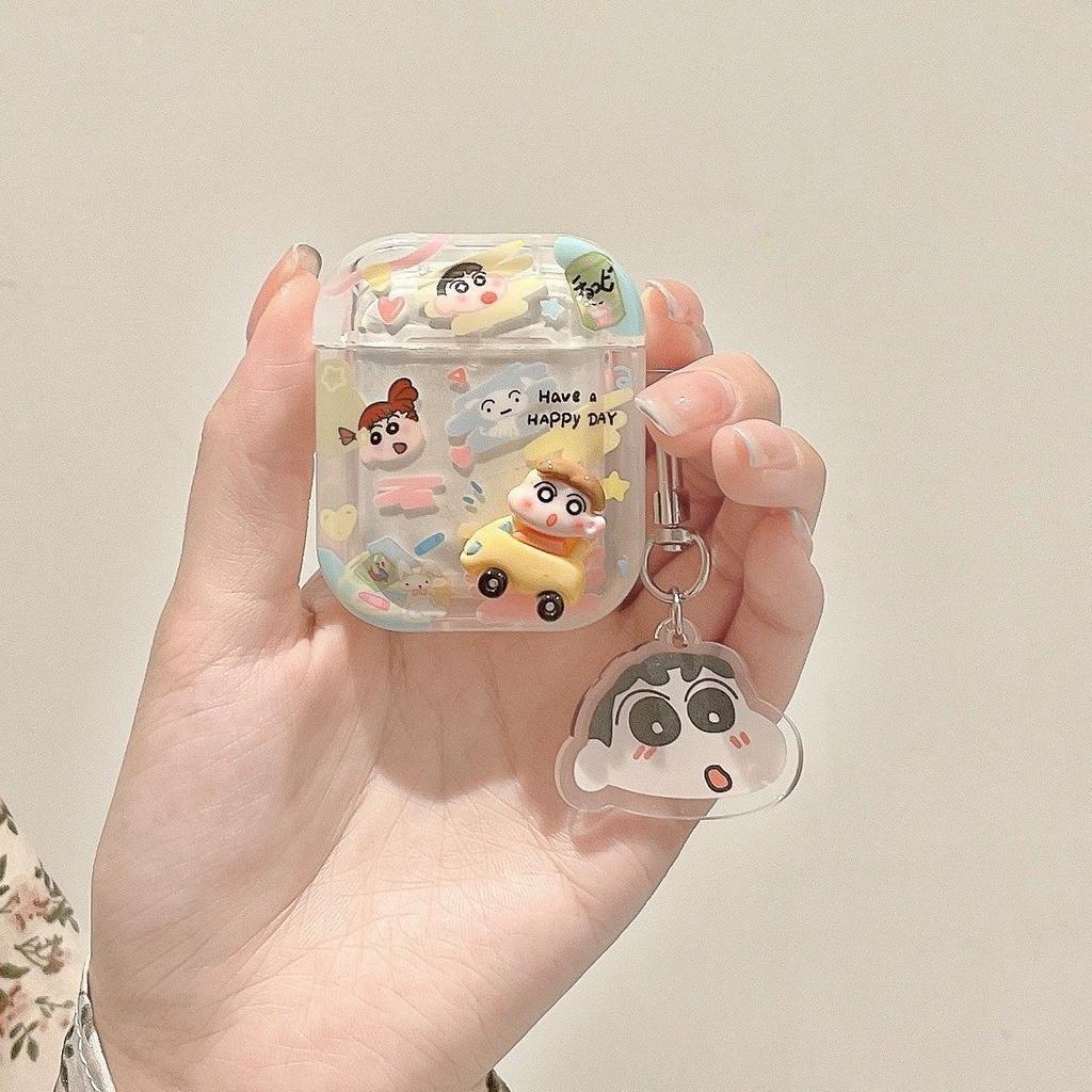 Cute puppy dog creative AirPods apple earphone case wireless bluetooth protective case transparent earphone case