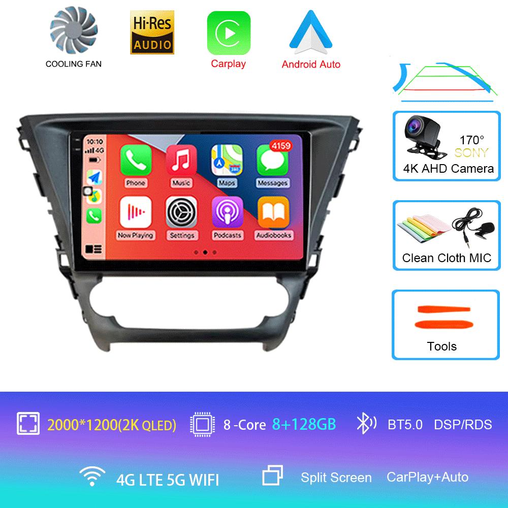 For Toyota Avensis 2018 2019 2020 Car Radio Multimedia System Navigation GPS Stereo CD Player Android 14 Auto BT No 2 Din DVD