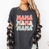 Mama Patriotic 4th of July Comfort Colors Tee, Retro USA Shirt