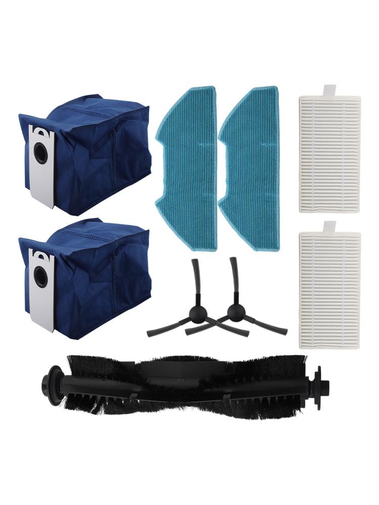 Main And Side Brushes Mop Cloths Bags Kit For BObsweep For Dustin For Ultra-Vision Vacuum Cleaner Spare Parts