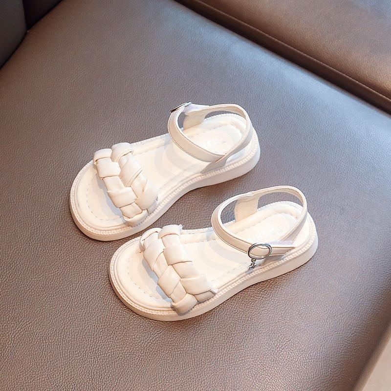 Sandaler för flickor, Sommarens Nyheter, Mjuka Halkfria Plattfotade Strandskor, Trendiga Prinsesskor för Äldre Barn