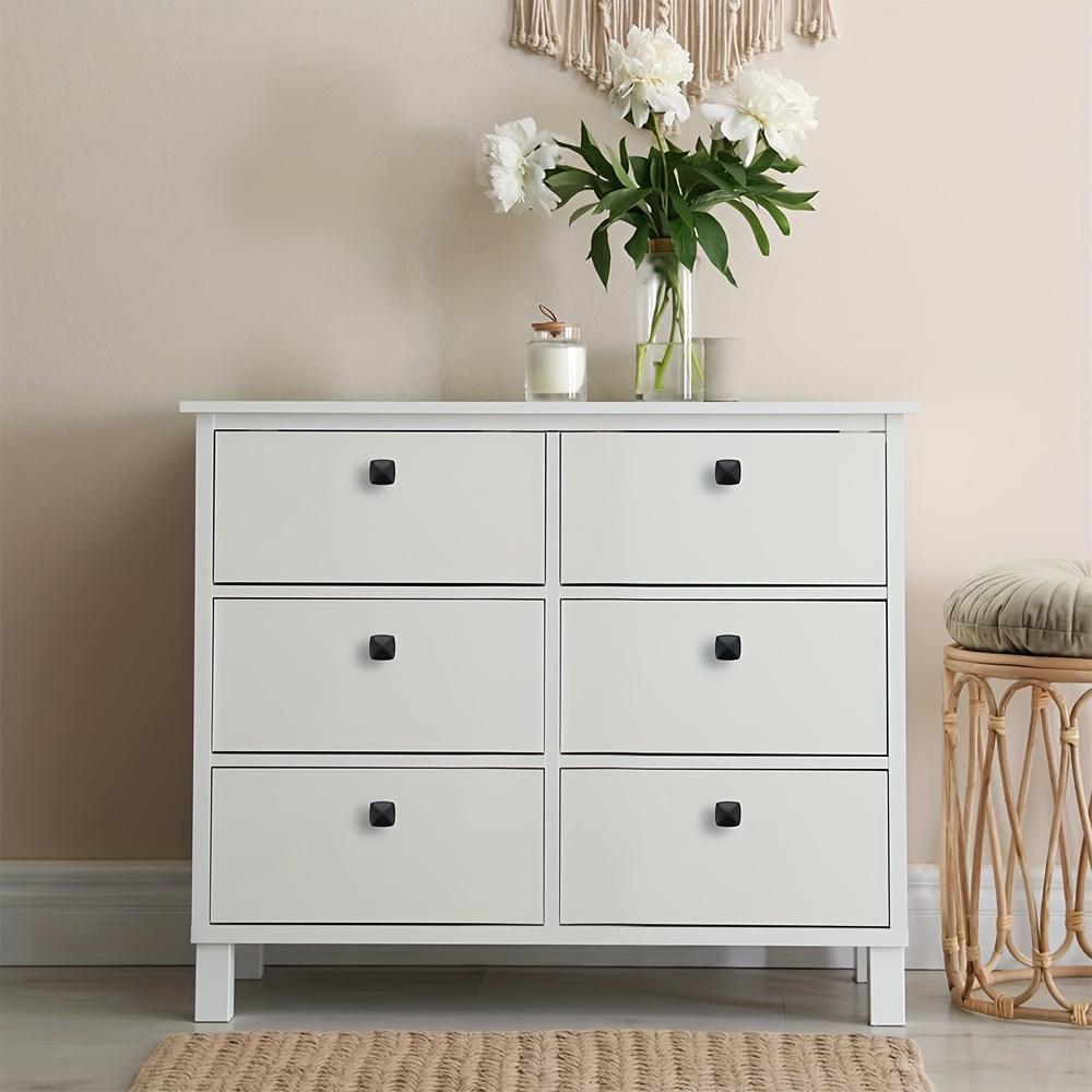 Πόμολα ντουλαπιών αλουμινίου, 1,22*0,98 ιντσών, 10τμχ, πόμολα ντουλαπιών κουζίνας ματ, μαύρα για συρτάρια, πόμολα ντουλαπιών, πόμολα ντουλαπιών, με βίδες