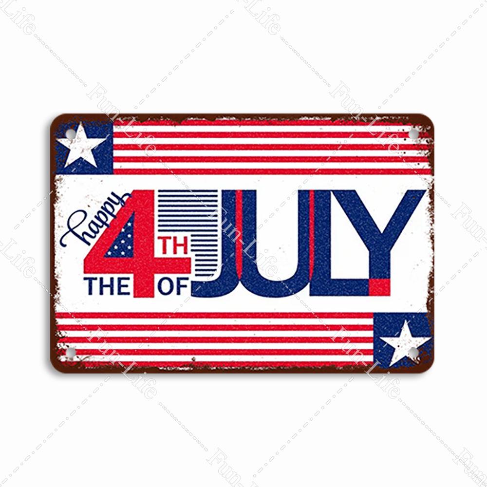 One Piece Ziua Națională Franceză 14 iulie Poster metalic Vintage Shabby Sign Decor pentru casă Placă retro Decor artistic de perete 20x30 cm