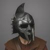 Blackened Maximus Roman Gladiator Helmet  Spaniard Style Armor Replica  Collectible Cosplay Helmet Halloween Gift
