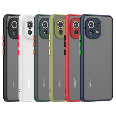 For Xiaomi Mi 11 Lite NE 5G 11T Pro Shockproof Armor Plastic Phone Protective Case For Xiaomi Mi 11 Ultra 5G TPU Skin Feel Cover