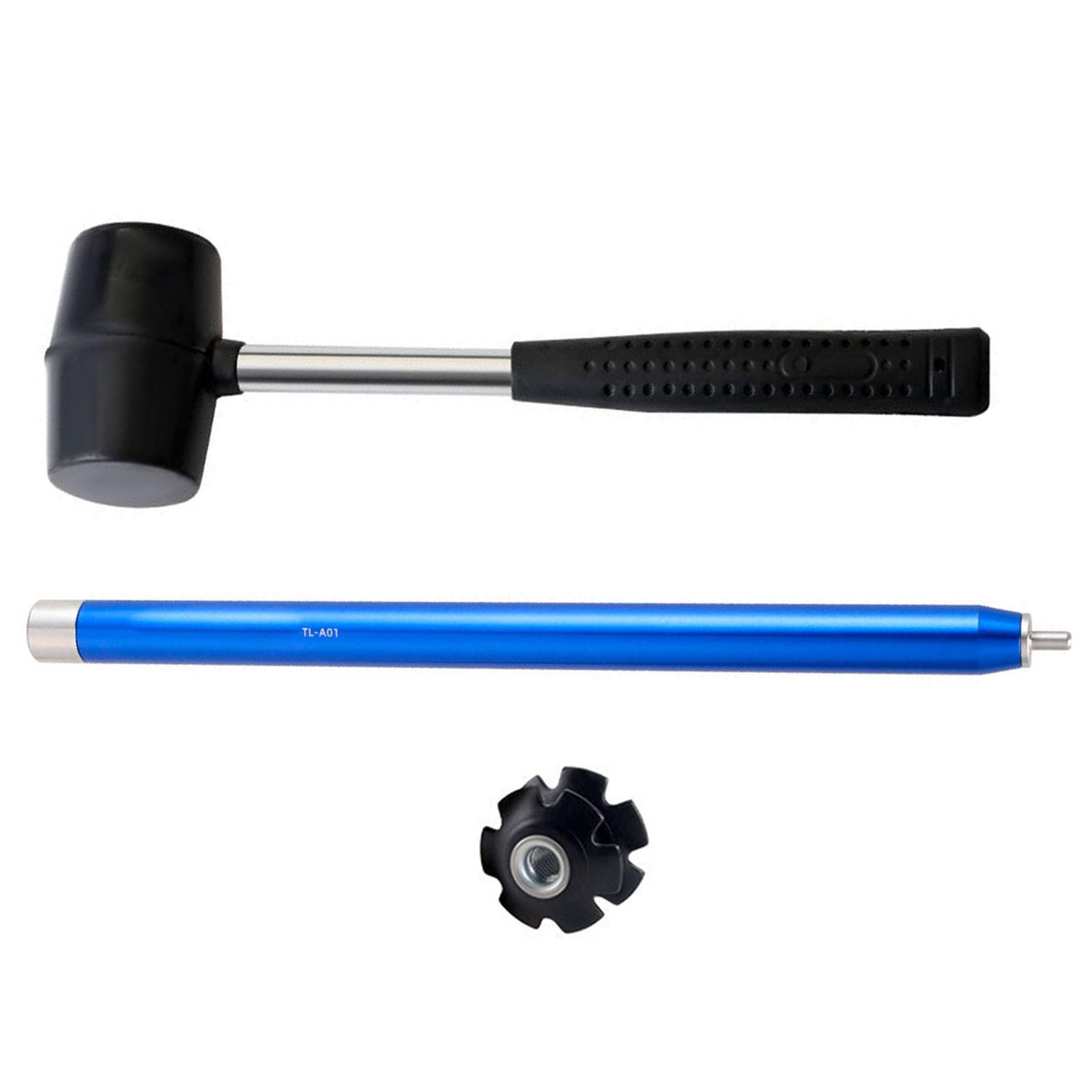

Bike Fork Installer Driver Tool Comfortable Handles Bike Fork Nut Remove Tool for Cyclists and Technicians