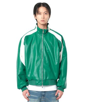 Openyard(Oy) Vegan Leather W.L.B.B Jacket-Green