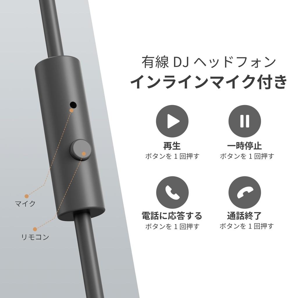 OneOdio Monitor Headphones DJ Headphones Monitoring Suitable for Studio Instrument TV Movie Single-Ear Recording, Practice, Mixing, Viewing, Watching,