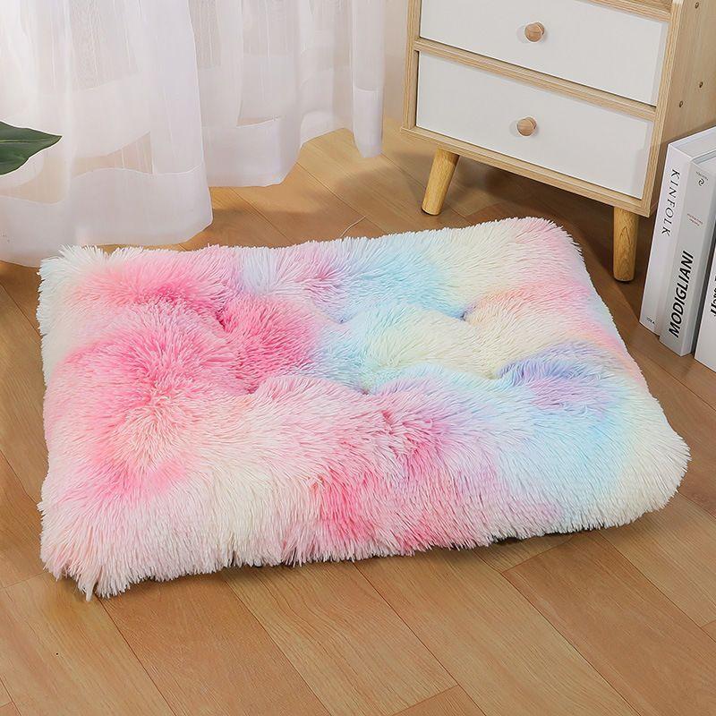 1pc Extra Large Fleece Lined Dog Bed & Cat Mat - Thickened Comfortable Warm Polyester, Easy To Remove & Washable