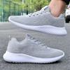 Women Shoes Four Seasons New Large 45 Size Men Mesh Lace Up Sports Shoes Outdoor Non Slip Lightweight Comfortable Running Shoes