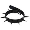 Black Spiked Choker Collar Vegan Leather witch jewelry witches cosplay Necklace goth chocker Gothic Accessories