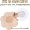 10 Pcs Chest Stickers Disposable Chest Stickers Petals Comfortable Invisible Satin Self-adhesive Chest Stickers ZH