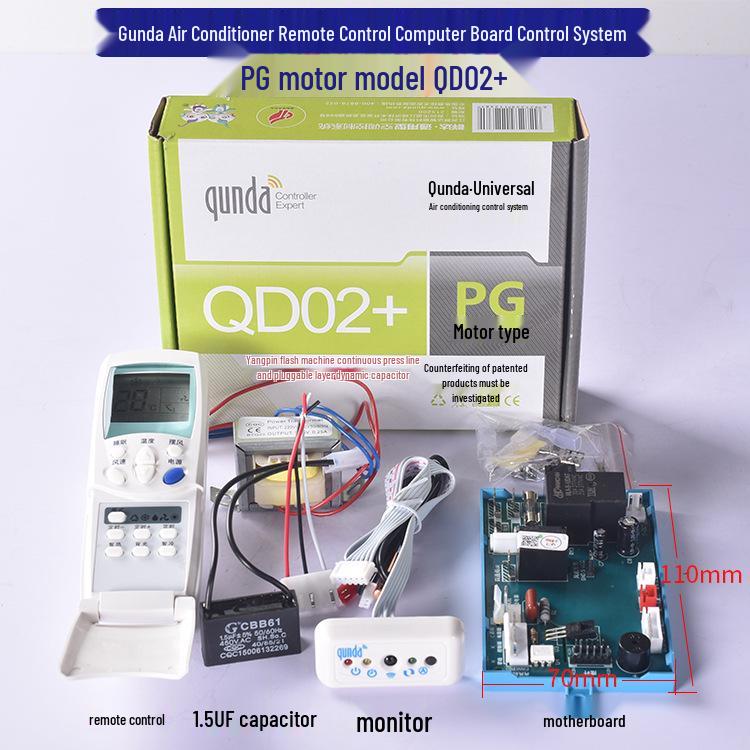 Placa de Controle de Ar Condicionado com Aquecimento Elétrico Qunda para Unidades de Parede, Piso e Teto (Tipo PG, QD02/03).