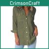 Elegantes einfarbiges Chiffon-Damenhemd-Top für lässige Herbst-Outfits